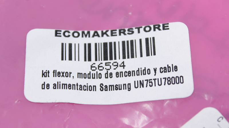 kit flexor, modulo de encendido y cable de alimentación Samsung UN75TU78000