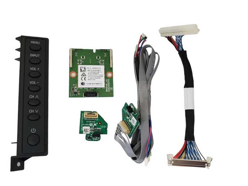 kit de cables de alimentación, modulo de wifi, sensor infrarrojo y botonera Hisense 32H5B2
